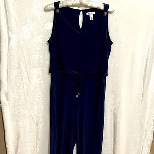 White House Black Market Navy Blue Jumpsuit.  NWOT. Size Medium.